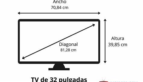 Medidas Tv 32 Pulgadas En Cm ¿ayuda!!! Cuanto Mide Una TV De Plasma De