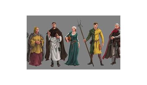 Medieval Characters Exploration, Ricardo Lima | Medieval fantasy