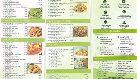 Mei Wei Chinese Cuisine menu in Westbank, British Columbia, Canada