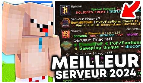 LES 5 MEILLEURS SERVEURS MINECRAFT ! - YouTube