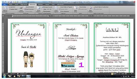 Download template undangan pernikahan word - lasopagetyour