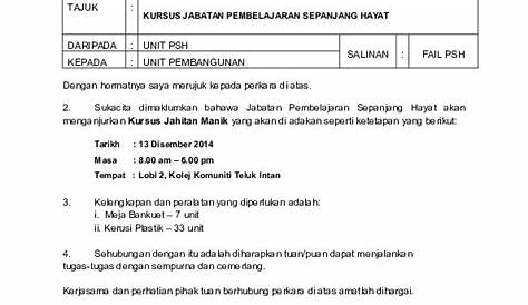 Contoh Surat Memo - Contoh Format Surat Memo Contoh Surat - Lewat dikit