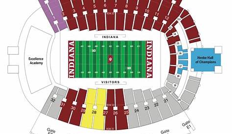 Iu Memorial Stadium Seating Chart With Rows Elcho Table