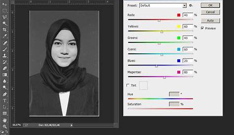Mengubah foto berwarna menjadi hitam putih di Adobe Photoshop CC