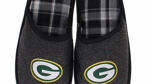 Mens Green Bay Packers Sherpa Slide Slippers - NFLShop.com