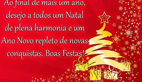 Mensagem Feliz Natal e Ano Novo Boas Festas facebook whatsapp