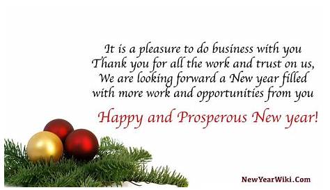 Merry Christmas And Happy New Year Wishes For Business Partners