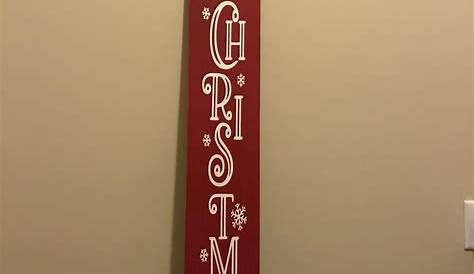 Merry Christmas Porch Sign Stencil