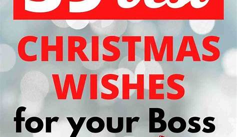 Merry Christmas Wishes To Boss 2023 Best For