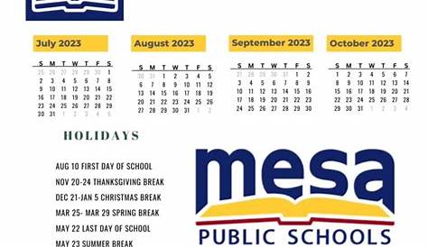 Mesa Public Schools Calendar Qualads