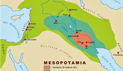 Mapa de Mesopotamia Antigua | SocialHizo