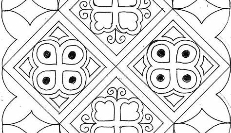 Pola Sketsa Batik Yang Mudah Ditiru Sketsa Motif Batik Corak Batik