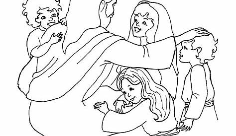 Kumpulan Gambar Untuk Belajar Mewarnai Mewarnai Gambar Yesus Dan Anak