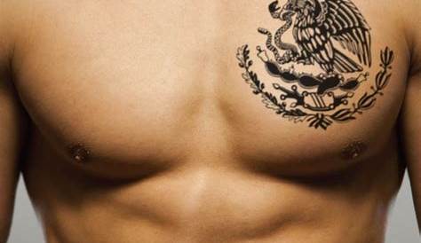 Mexican Eagle Chest Tattoo For Men