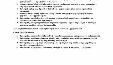 Paghahambing Ng Mga Uri Ng Talumpati - Mobile Legends