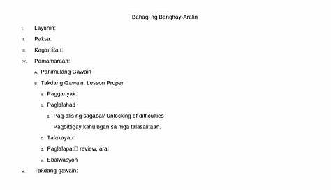 Masusing Banghay Aralin sa Filipino (Detailed lesson plan in Filipino…