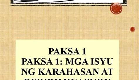 Group 5 orchid ibat ibang epekto at anyo ng paglabag sa karapatang pa…