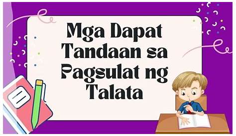 PAGSULAT NG TALATA👩‍🏫 | By Teacher Ada