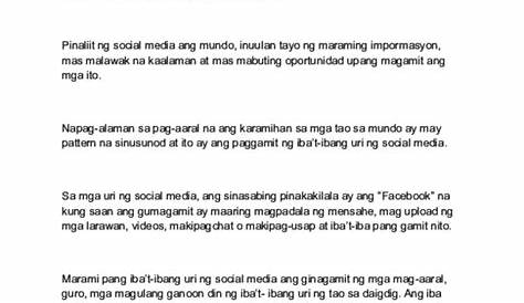 SOCIAL MEDIA: Isang Sagabal sa Pag-aaral ng Kabataang Pilipino
