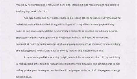 SOLUTION: Pilipino pamamanahonh papel ukol sa mga hadlang sa pag aaral