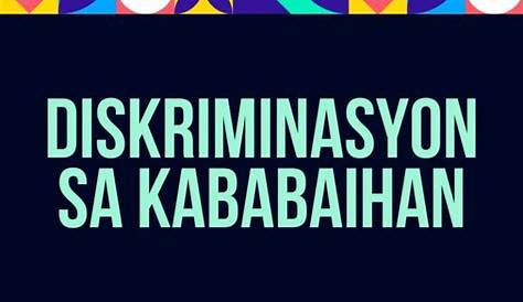 Diskriminasyon sa Kalalakihan, Kababaihan at LGBTQIA+ : 3rd Grading