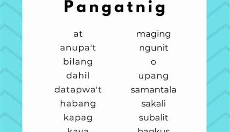 Filipino - Pangatnig