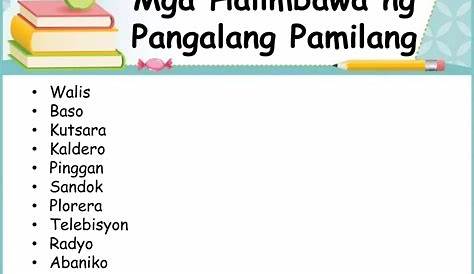 Grade 4 Filipino Week 1 Ano Ang Pangngalan Mga Halimbawa Ng Cuitan