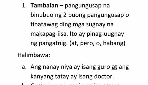 10 Halimbawa Ng Payak Na Pangungusap