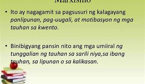 Teoryang Marxismo Halimbawa Ng Kwento / Teoryang Realismo Maikling