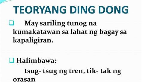 Halimbawa Ng Teoryang Pooh Pooh - gekiteki halimba