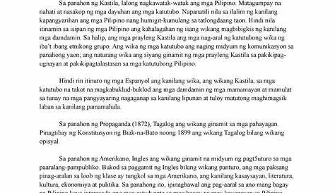 Mga Salitang Filipino Na Hiram Sa Wikang Kastila - vrogue.co