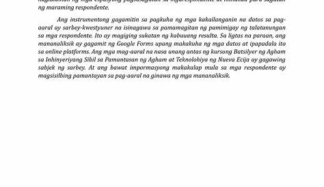 Instrumento Ng Pananaliksik Tungkol Sa Teknolohiya