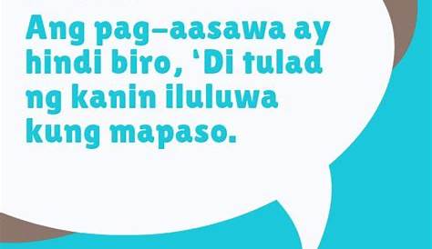 Mga Kasabihan Sa Tagalog