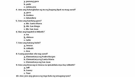 This is my assignment on Filipino ok? please answer it wisely IV