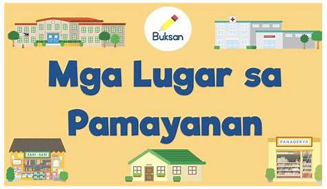 Lugar sa Pamayanan worksheet | Live Worksheets