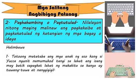 Mga Salita at Pahayag na Nagbibigay ng Patunay | PPT