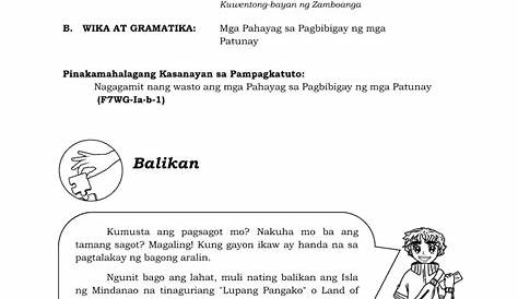 Grade 7 Aralin 1C : Mga Salita at Pahayag na Nagbibigay... | Doovi