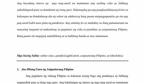 Filipino Part 1