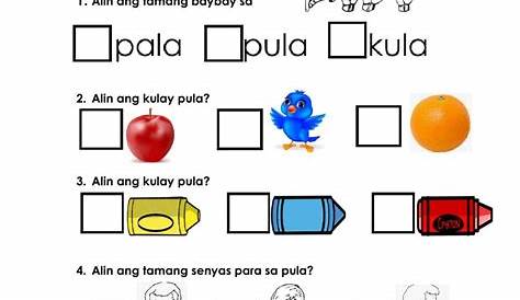 Kulay B worksheet | Workbook, Worksheets, Videos tutorial