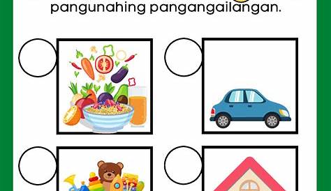 Mga Bahagi Ng Paaralan Worksheet For Grade 1 | Images and Photos finder