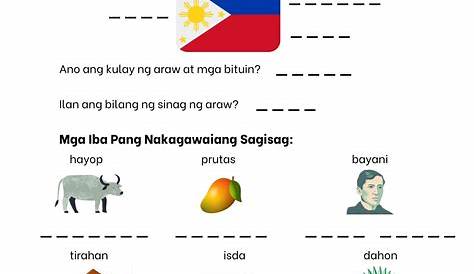 ️Pambansang Sagisag Ng Pilipinas Worksheet Free Download| Gmbar.co