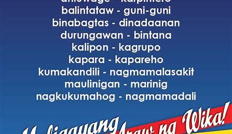 Salitang Tagalog Na May Malalim Na Kahulugan Baekahulu - Mobile Legends
