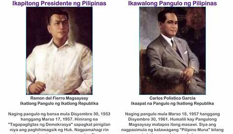 Mga Pangulo Ng Pilipinas: Kontribusyon At Nagawa (ikalawang Bahagi