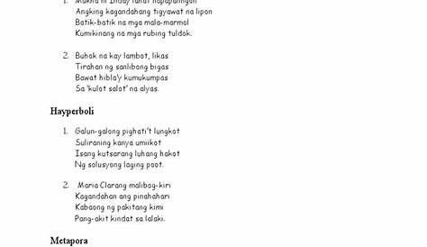 Paguirigan Tula Short Poem For Panitikan Filipino Malayang Taludturan