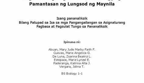 Papel Researchdocx Papel Pananaliksik Sa Filipino Titulo Ng