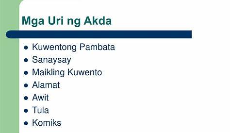 Gawain 5: Pagsusuri sa Akda Panuto: Sagutin ang mga kasunod na tanong