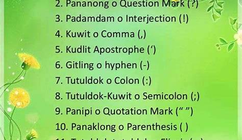 Mga Uri ng Bantas — The Filipino Homeschooler