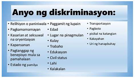 diskriminasyon - philippin news collections