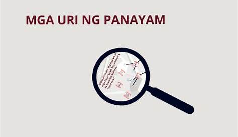 (Gawaing Pasulat # 4)Tukuyin ang iba't ibang uri ng pangungusap na