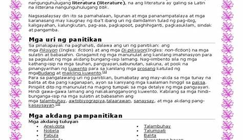 uri ng panitikan - philippin news collections